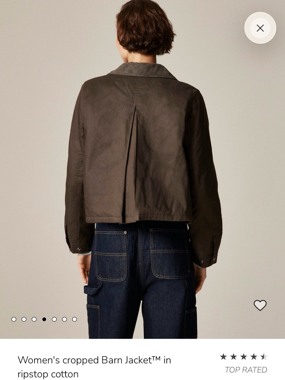 J. Crew Cropped Barn Jacket - Picture 9 of 10